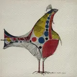 Pássaro Galo by Aldemir Martins, 1965, nanquim e anilina sobre papel, offered Oct 2024