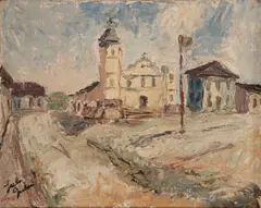 Largo Matriz by Júlio Guerra, óleo sobre tela, offered Oct 2024