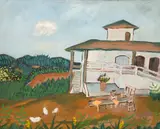 Chen Kong Fang, Casa Da Fazenda, óleo sobre tela