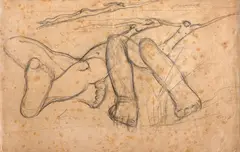 Estudo de Praia by Tarsila do Amaral, 1946, grafite sobre papel, offered Oct 2024