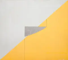 Sem Título by Cleber Machado, 1999, acrílica e alumínio sobre madeira, offered Oct 2024