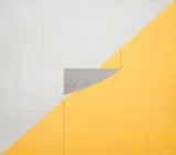 Cleber Machado, Sem Título, 1999, acrílica e alumínio sobre madeira