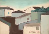 Chen Kong Fang, Sem Título, óleo sobre tela colado em placa