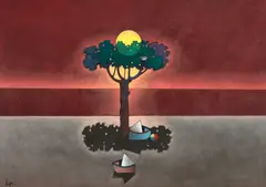 Por do Sol em Vila Velha by Inos Corradin, óleo sobre tela, offered Sep 2024