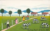 Estrada com Bois by Agostinho Batista de Freitas, 1987, óleo sobre tela, offered Sep 2024