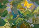 Carmélio Cruz, Crianças no Jardim, 1983, óleo sobre tela