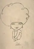J. Carlos, Figura, caneta esferográfica sobre papel