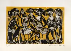 Hansen Bahia, Sem Título, 1973, xilogravura