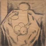 Sem Título by Aldo Bonadei, 1967, desenho a carvão, offered Sep 2024