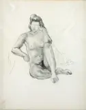 Figura Feminina by Hugo Adami, 1935, grafite sobre papel, offered Sep 2024