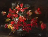 Tulipas by Georg Fischer, 1906, óleo sobre madeira, offered Sep 2024
