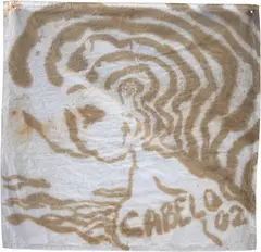 Sem Título by Cabelo, 2002, nanquim sobre tecido, offered Sep 2024