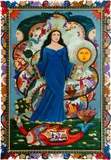 Geraldo De Andrade, Nossa Senhora dos Navegantes, 2024, óleo sobre tela e madeira