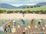 Colheita com Espantalho by Agostinho Batista de Freitas, 1986, óleo sobre tela, offered Sep 2024