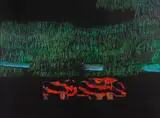 Samuel Szpigel, Hipopótamos 2, 1974, acrílica sobre placa