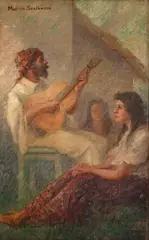 Música Sertaneja by Antônio Parreiras, óleo sobre tela, offered Sep 2024