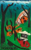 José Antônio da Silva, Bois No Pasto, 1983, óleo sobre tela