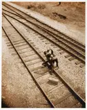 Vik Muniz, Track Brawl, from Clayton Days Pictures