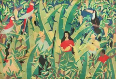 Sem Título by Djanira da Motta e Silva, serigrafia sobre tecido, offered Sep 2024