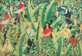 Djanira da Motta e Silva, Sem Título, serigrafia sobre tecido