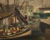 Mario Zanini, Barcos, óleo sobre tela