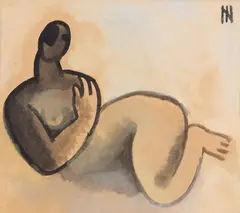 Figura Feminina by Ismael Nery, aquarela sobre papel, offered Sep 2024