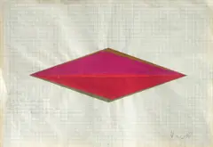 Desenho by Hércules Barsotti, 1985, acrílica sobre papel quadriculado, offered Sep 2024