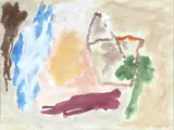 Sem Título by Thomaz Ianelli, óleo diluido sobre papel, offered Sep 2024