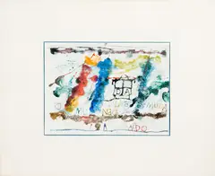 Ubirajara Ribeiro, Sem Título, 1992, aquarela sobre papel