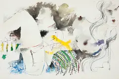 Ubirajara Ribeiro, Para a Sonia, 1988, aquarela sobre papel