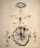 Darcy Penteado, Sem Título, 1960, nanquim sobre papel