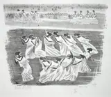 Livio Abramo, Macumba, 1979, litogravura