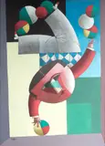 Inos Corradin, Equilibrista, óleo sobre tela