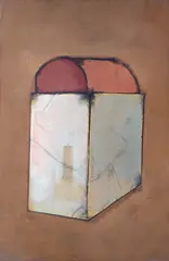 Lanterna by Carlos Scliar, 1982, vinil sobre tela encerado colado em placa, offered Jul 2024