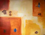Abstrato by Naji Ayoub, 1996, acrílica sobre tela, offered Jul 2024