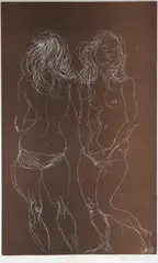 Figuras Femininas by Flavio De Carvalho, 1972, gravura em metal, offered Jul 2024