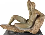 Nu Reclinado by Paulo Thadeu, escultura em mármore, offered Jul 2024