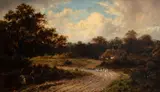 William Henry Mander, Paisagem Européia, 1895, óleo sobre tela