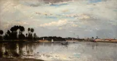 Stanislas Lépine, O Sena na Ilha de Saint-Denis, óleo sobre tela
