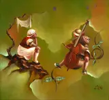 Daniel Osvaldo Carranza, Fascinación, 1986, óleo sobre placa