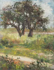 Árvores by José Pancetti, 1935, óleo sobre tela, offered Jul 2024