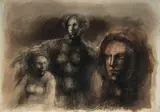 Marcelo Grassmann, Sem Título, 1985, pastel sobre papel
