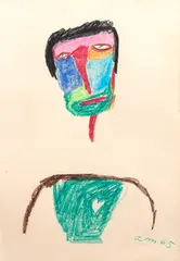 Sem Título by Roberto Magalhães, 1965, giz pastel sobre papel, offered Jul 2024