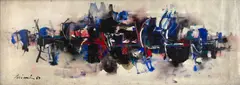 Abstrato by Inimá de Paula, 1959, aquarela e guache sobre papel, offered Jul 2024