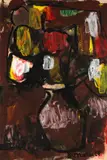 Vaso de Flor by Aldo Bonadei, 1968, óleo diluido sobre papel, offered Jul 2024