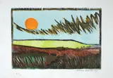 Aldemir Martins, Paisagem, 1983, serigrafia