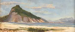 Marinha by Giovanni Battista Castagneto, 1882, óleo sobre madeira, offered Jul 2024