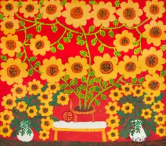 Carrinho de Girassol by Antônio Poteiro, óleo sobre tela, offered Jul 2024