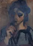 Giuseppe Santomaso, Figura, 1945, óleo sobre tela
