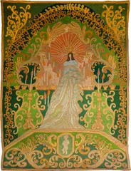 Madona de Ouro by Madeleine Colaço, 1975, tapeçaria, offered Jul 2024